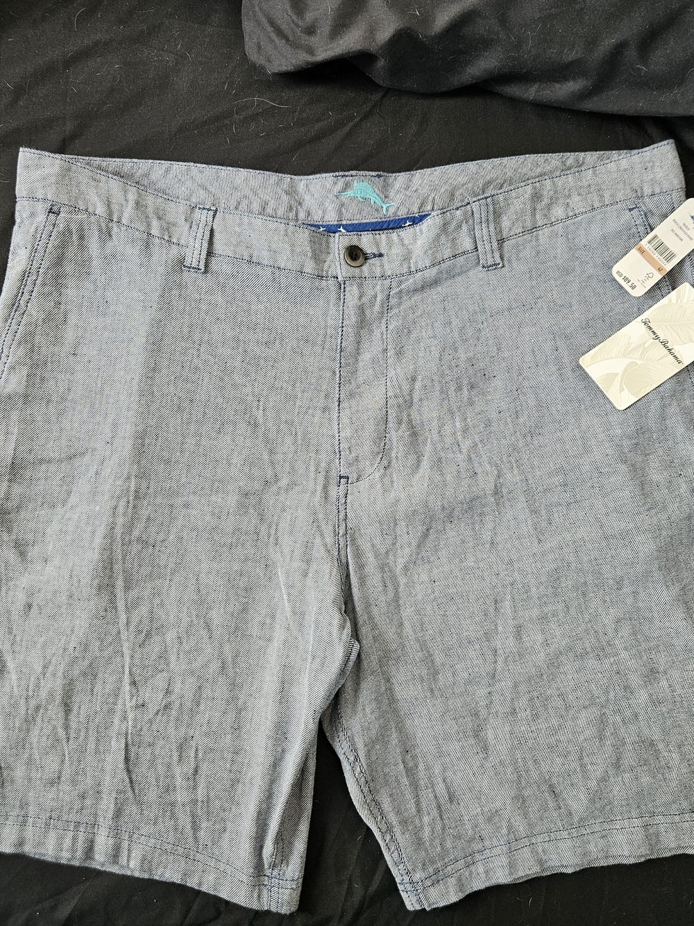 Tommy Bahama 343-Maritime Beach Linen Flat Front Shorts with Tags Size 42
